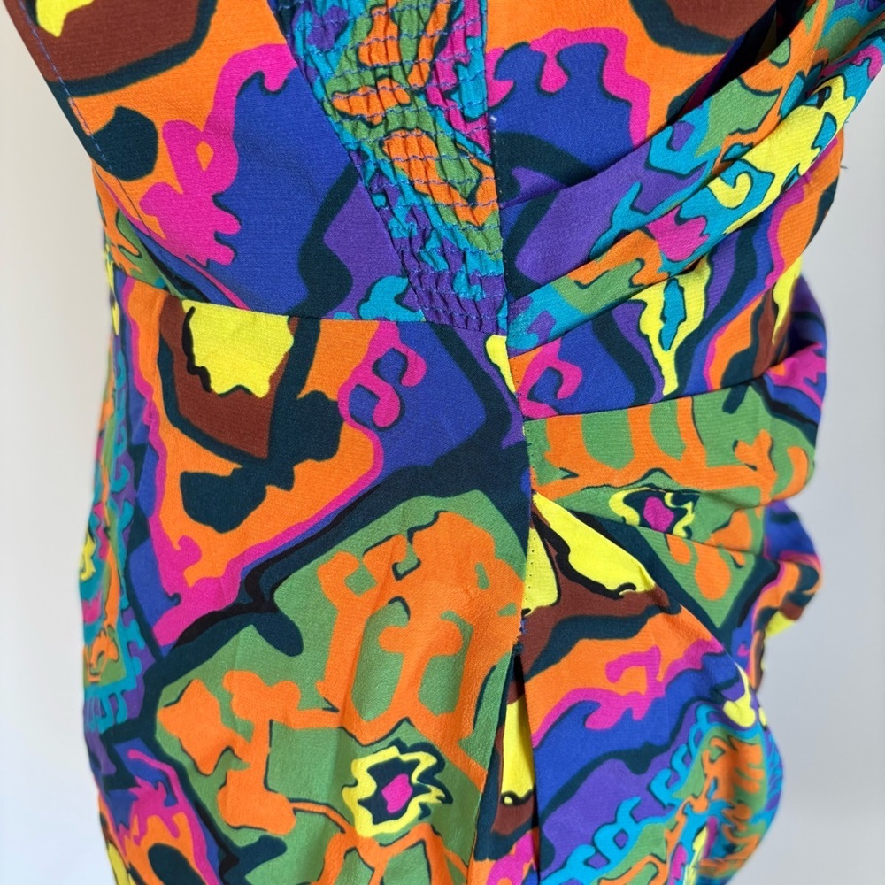 Rodebjer Rihad Silk Colorful Strapless Mini Dress M - Picture 11 of 13